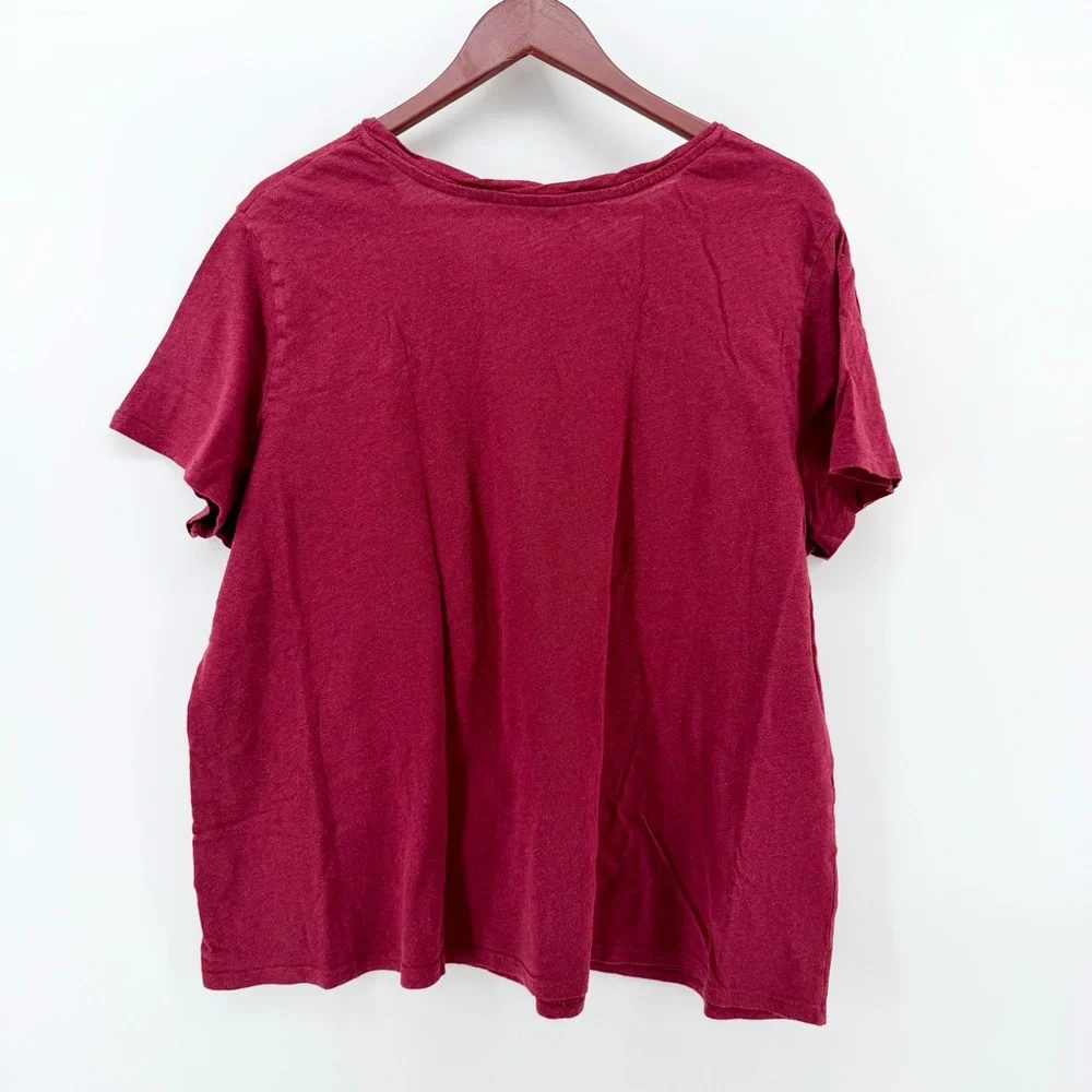 Cato Plus Size 22/24W Patriotic American Flag Graphic Tee - Red - Picture 3 of 7